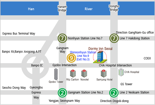 Dormy Inn Seoul Map