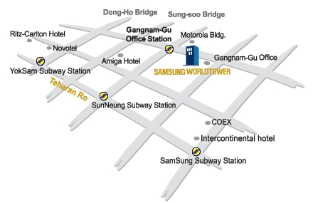 Samsung World Tower Map